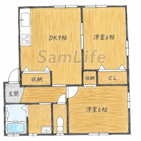 【間取り】 | 赤坂4世帯売アパート