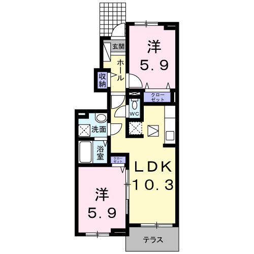 【間取り】 | ロータス南島田Ｃ