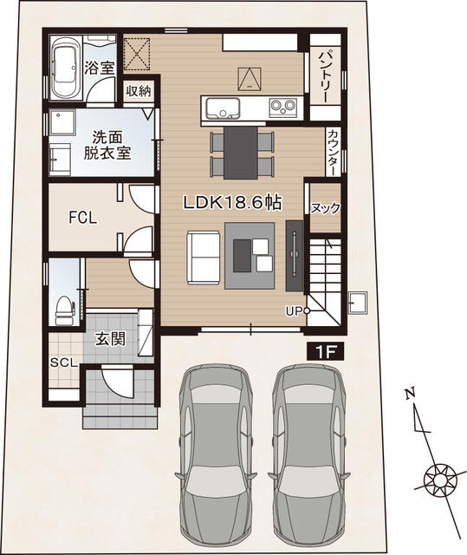 【間取り】 | 南国市後免町２丁目/3号地 | 1階