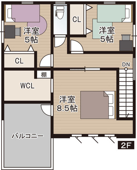 【間取り】 | 南国市後免町２丁目/3号地 | 2階