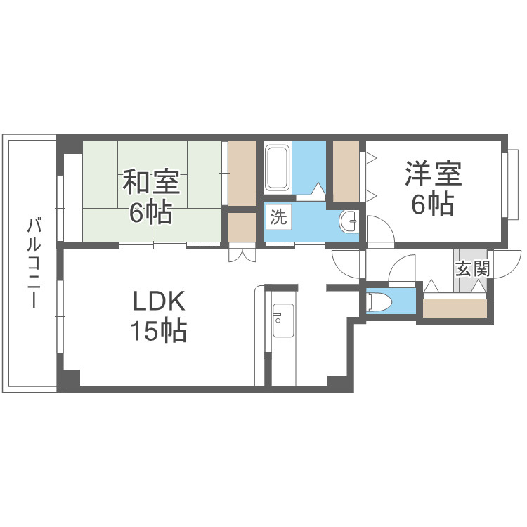 ヴィラ横尾の間取り|別号数タイプ