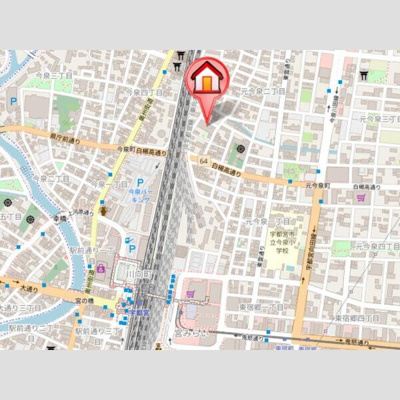 【地図】 | ROSE TOWER元今泉