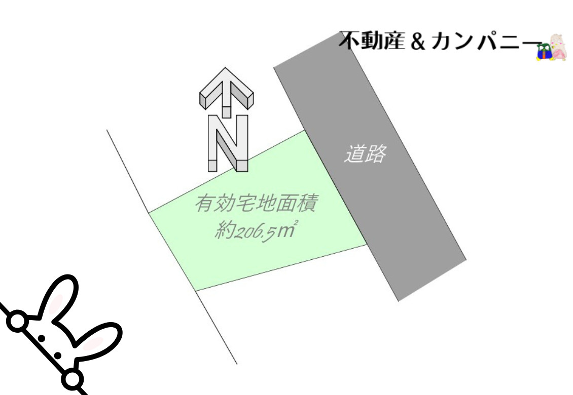 宇和町卯之町1丁目のおトチ　西予市宇和町卯之町1丁目売土地の土地図