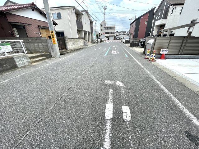 習志野市袖ケ浦１丁目１期の前面道路含む現地写真