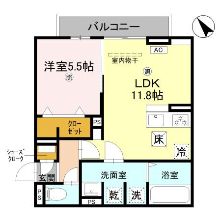 D-PLACE良野の間取り
