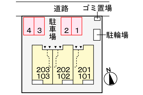 ノール・ボヌールの区画図