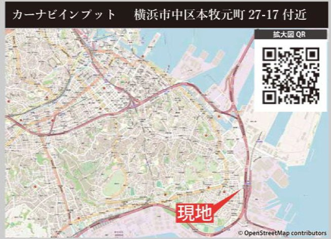 仲介手数料無料　横浜市中区本牧元町の地図