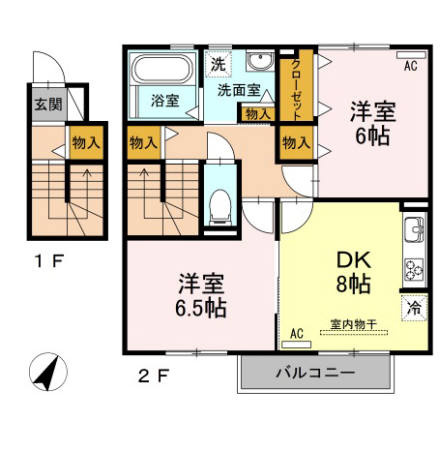 栄華セジュール　　　刈谷市近郊の賃貸はクラスホーム刈谷店の間取り
