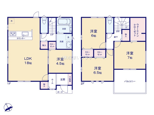 仲介手数料無料）江南市第1今市場町の間取り