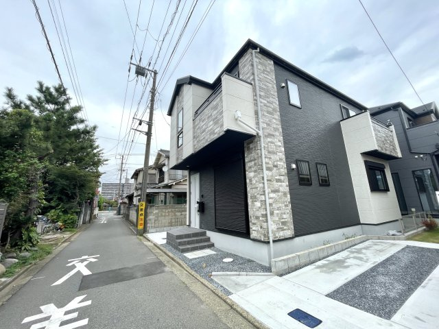 習志野市津田沼６丁目１期の前面道路含む現地写真