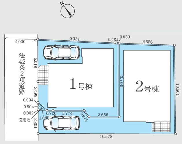 習志野市津田沼６丁目１期の区画図
