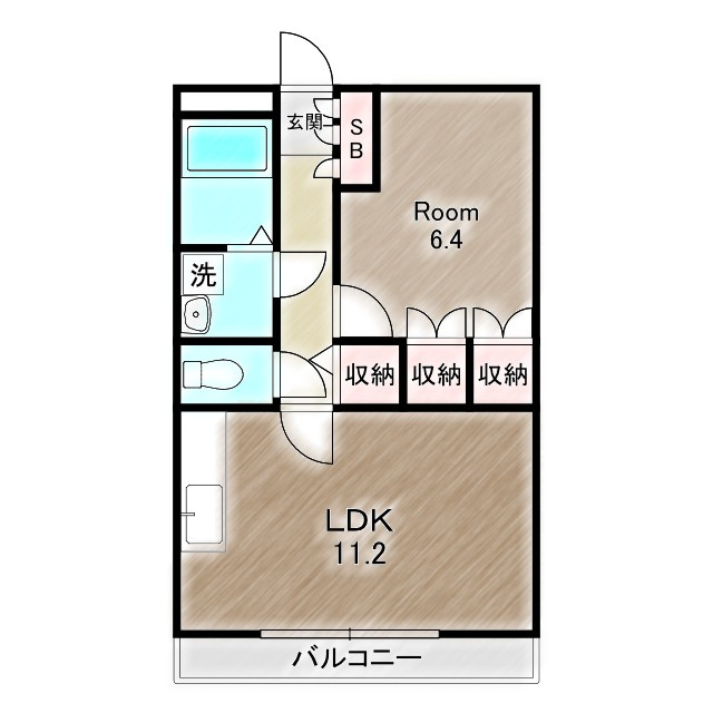ヴィラ桃の木の間取り|高崎、前橋のお部屋探しはエンドスケープまで！お客様の理想お聞かせ下さい♪