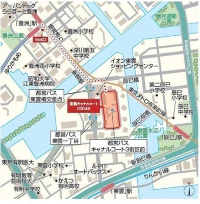 【地図】 | 東雲キャナルコートCODAN19号棟