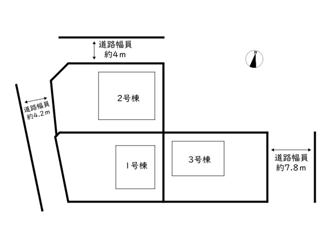 【区画図】 | 揖保郡太子町鵤第6／全3棟