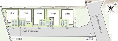 【区画図】 | 大津市下阪本1丁目3　新築戸建