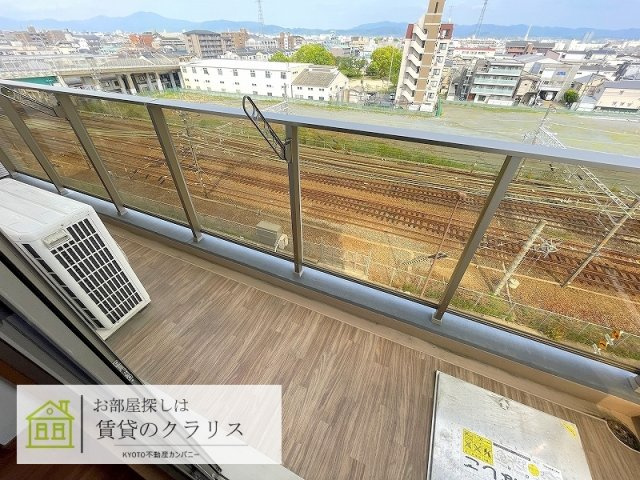 グランレブリー桂川グレイスレジデンスのバルコニー