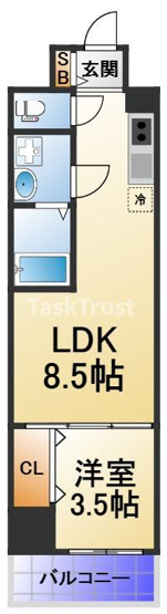 【間取り】 | コートエスト都島