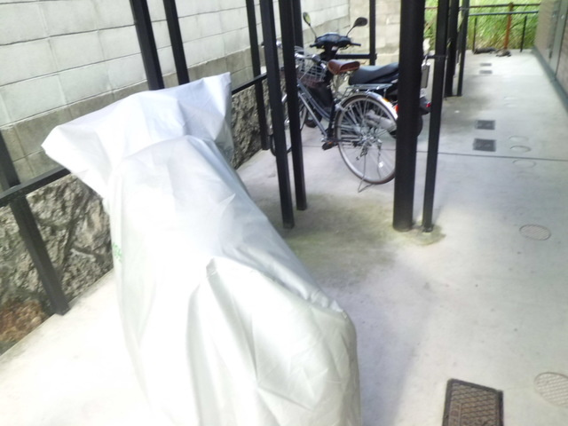 山麓荘の駐車場