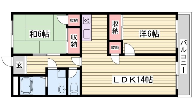 プレジオ王塚台の間取り