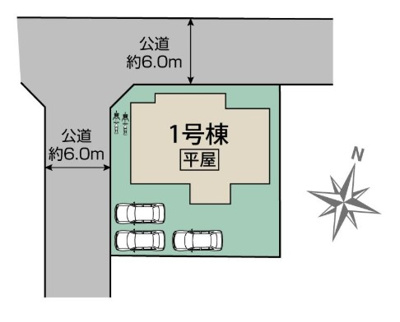 【区画図】 | blooming garden行田市富士見町2丁目　【平屋】新築住宅
