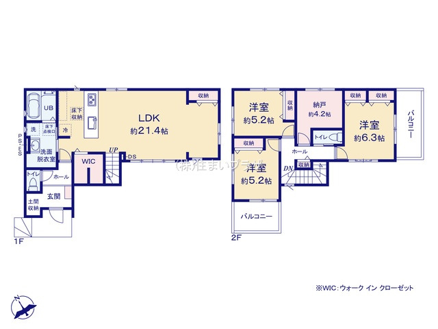 仲介手数料無料）江南市今市場町2期の間取り