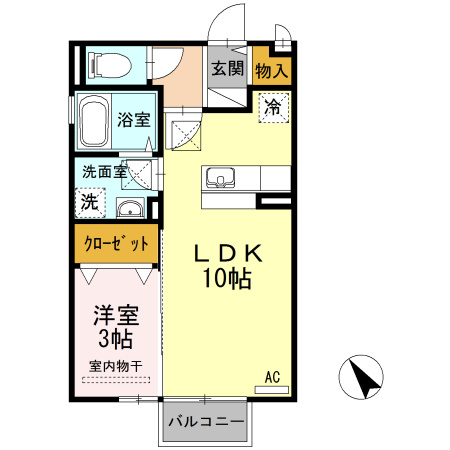 【間取り】 | グランヴィル 　B棟