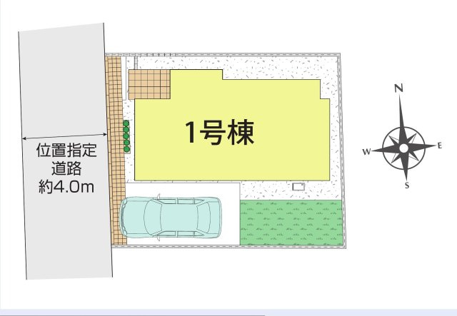 多摩湖線 一橋学園駅21分 新築戸建 小平市回田町の区画図