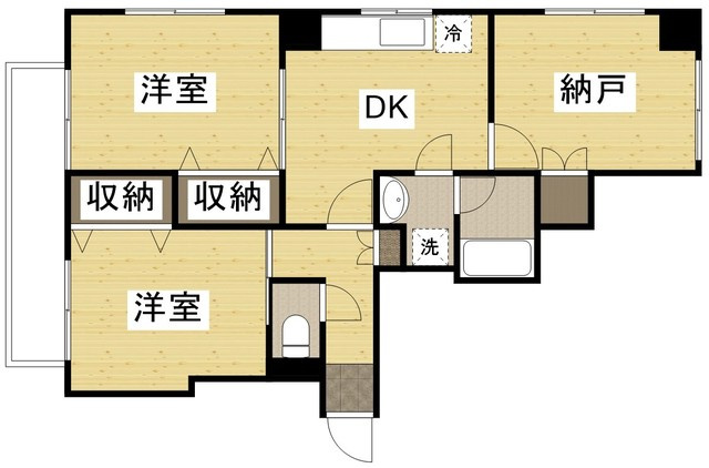 グリーン金剛マンションの間取り
