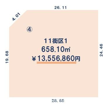 番号④の土地図