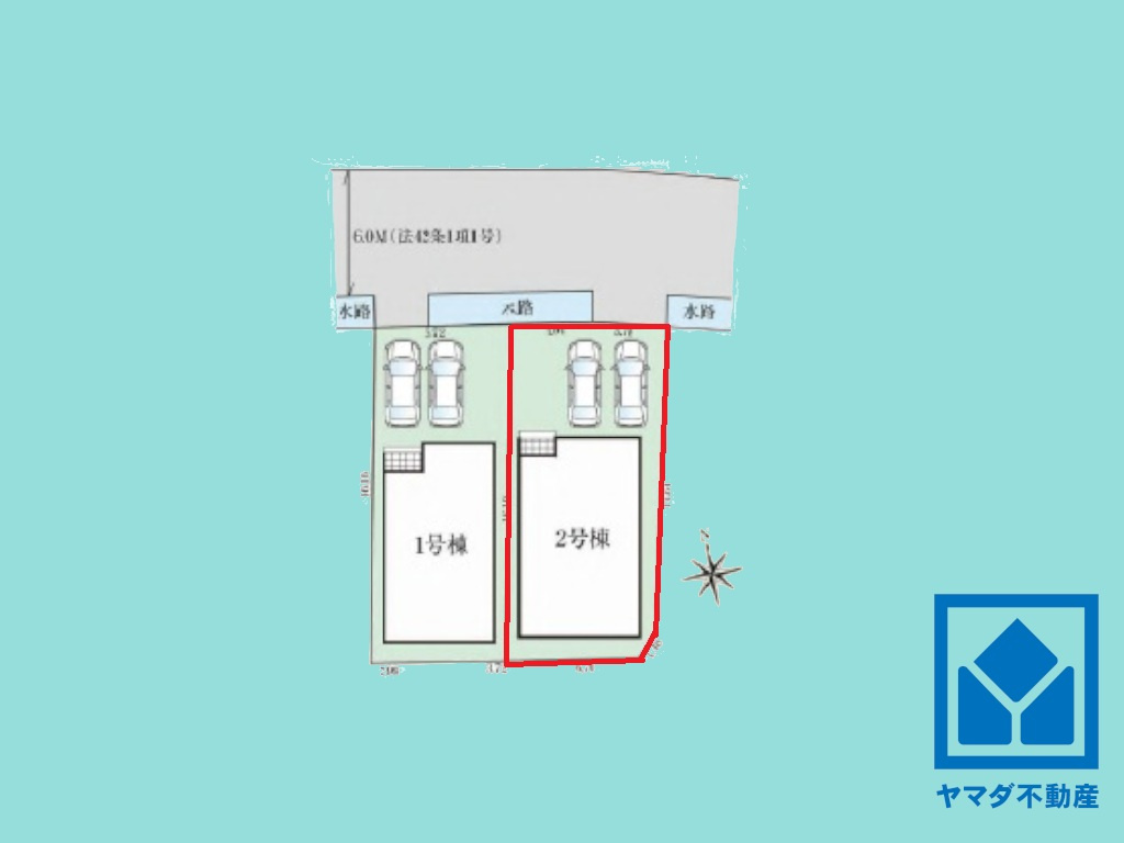 伏見区日野西大道町の区画図