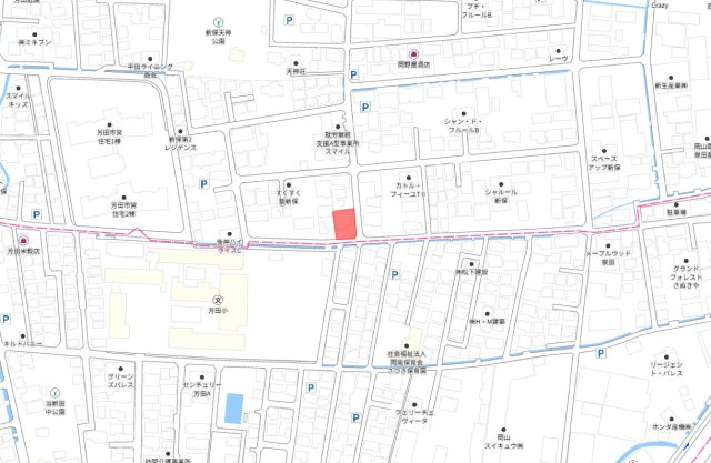 南区新保　1区画の地図