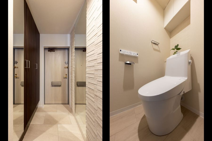 藤和シティホームズ江坂Ⅱのトイレ|トイレもきれいです