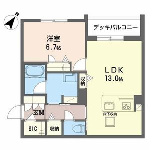 MUM’Sシャーメゾン学園北の間取り
