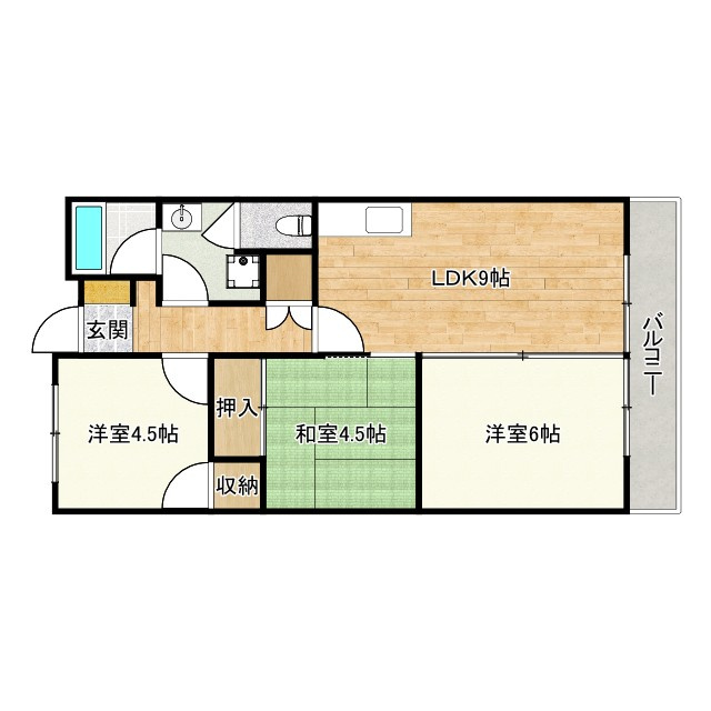 ヤナギマンションの間取り