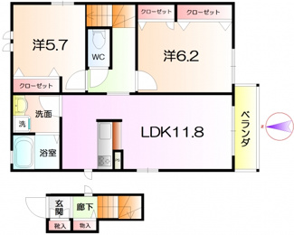 【間取り】 | Casa永山園