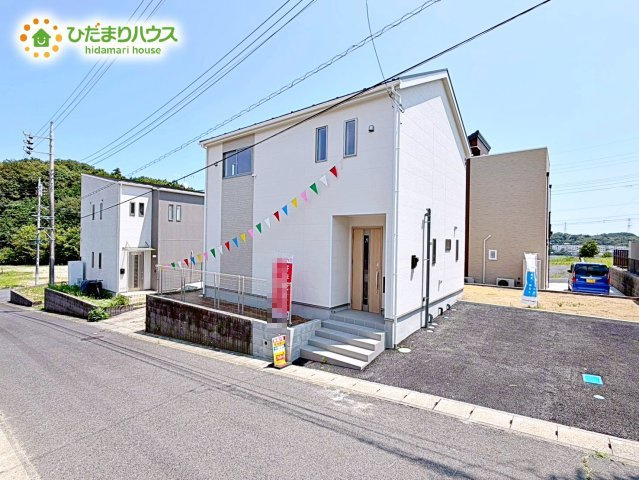 【外観】 | 東海村村松第6　新築戸建　2号棟 | 平日・お仕事終わりに少しだけみたい！そんな方も大歓迎です♪お気軽にお問合せください