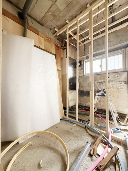 【浴室】 | 渋谷マンション | ※工事中　バスルーム　～即日のご見学可能～　お問合せはお気軽にどうぞ。
