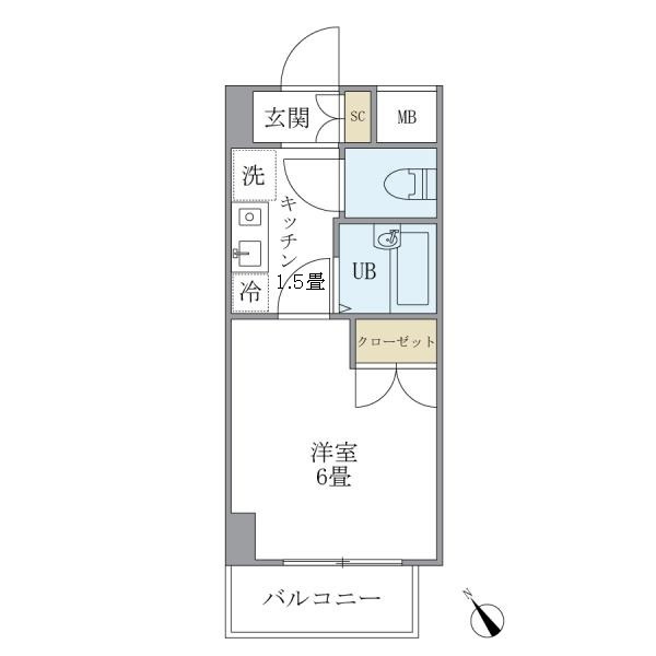 ＫＤＸレジデンス横浜関内の間取り