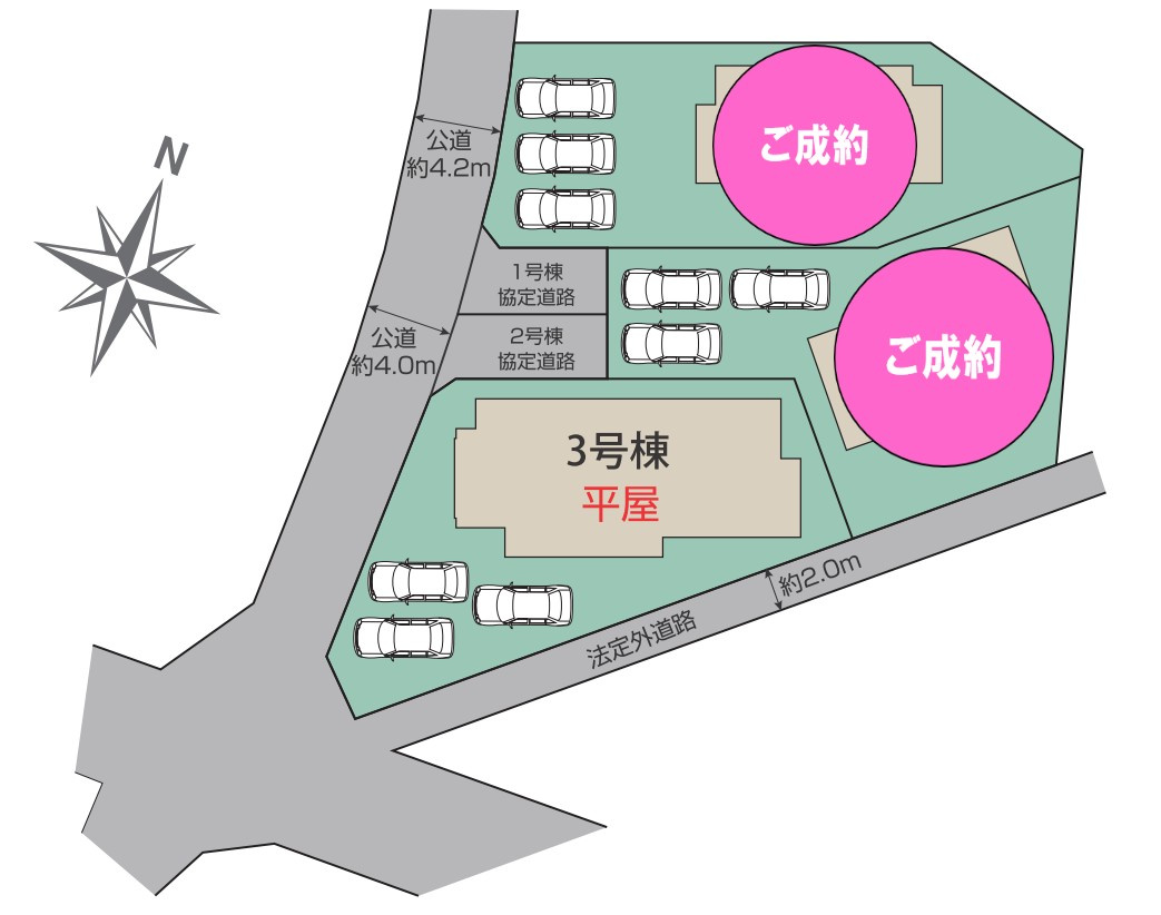 【新築戸建】高崎市新町の区画図|■区画図