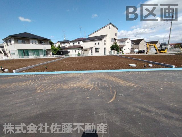 【分譲地】北鴻巣駅14分・57坪の整形地の外観|2026年6月21日 14:30頃撮影。B区画の外観です。