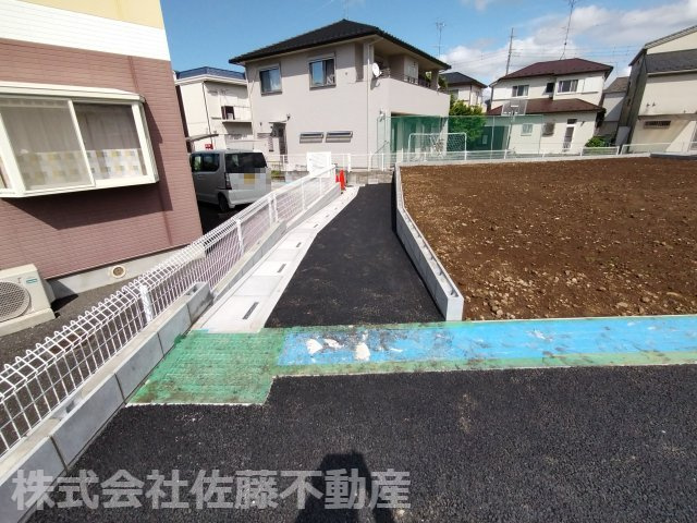 【分譲地】北鴻巣駅14分・57坪の整形地のその他|2026年6月21日 14:30頃撮影。分譲地内のフットパスは、車の通行はできませんが、東側の市道と接続されています。鴻巣市へ採納予定です。