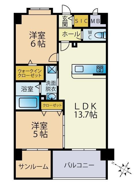 Eteruno(エテルノ)の間取り|使いやすい間取りです。
