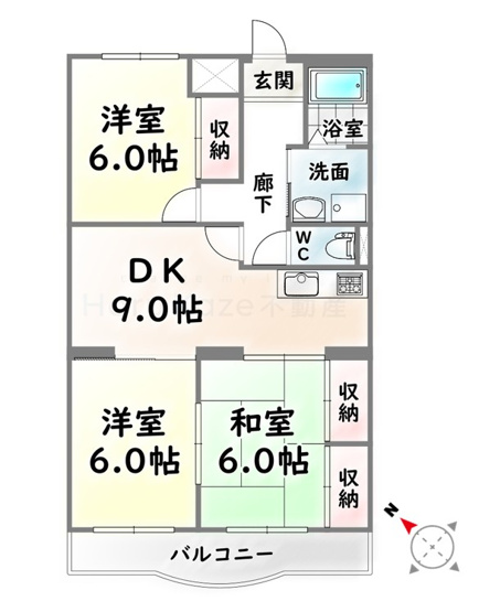 【間取り】 | ウィング鳴海【名古屋市賃貸・RC造】