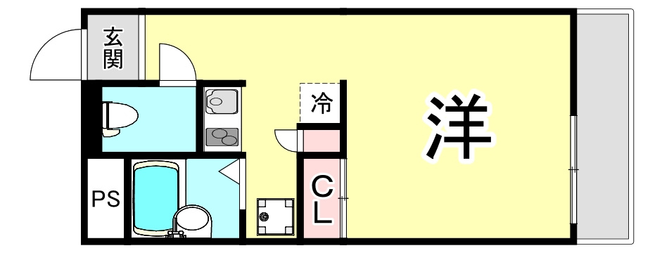 レオパレスソレイユ野里Ⅱの間取り