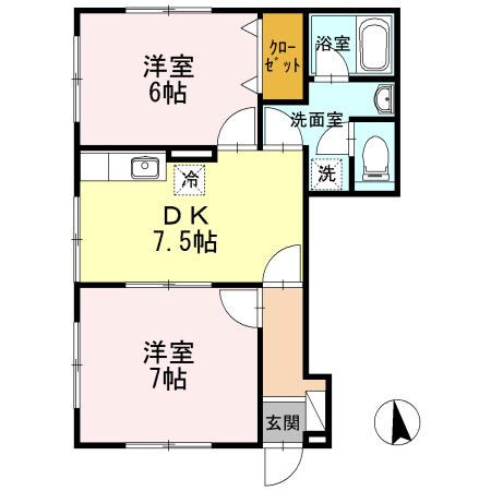 エコパラダイス宗像の間取り