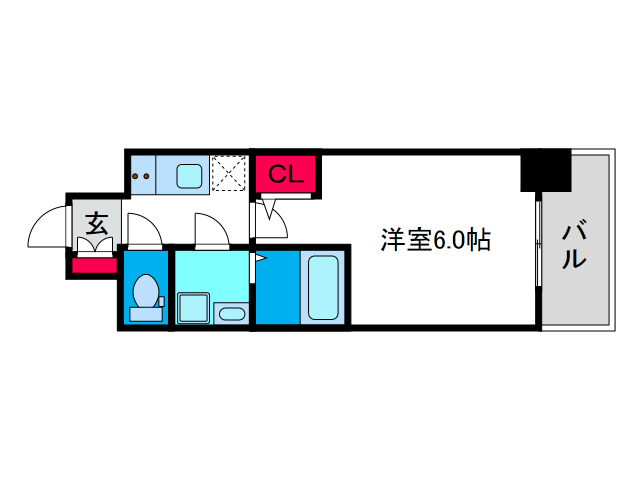 エスリード弁天町クレールの間取り