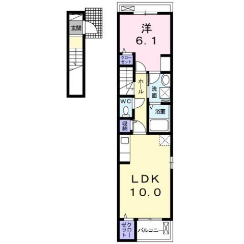 Ｌｕｇａｒ柳原（ルガール）の間取り