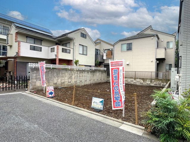 練馬区豊玉南2丁目　綺麗な整形地　建築条件付き限定1区画の前面道路含む現地写真