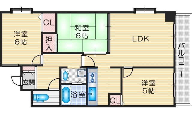 メゾン中央の間取り