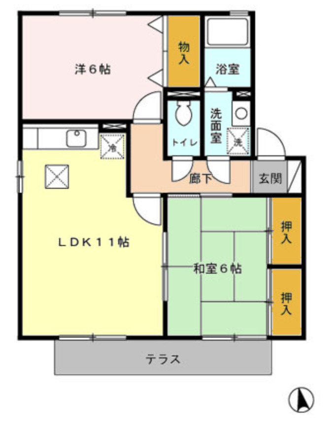 タッチアネックス　C棟の間取り